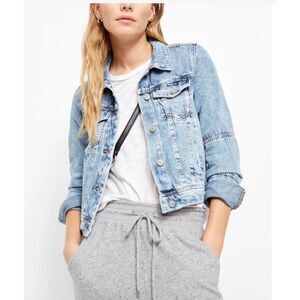 Free People Denim Blue Jean Jacket